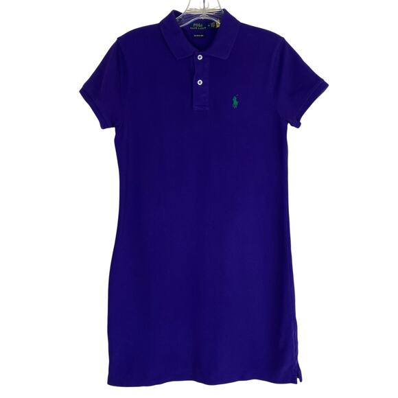 Polo Ralph Lauren Sz M The Mesh Mini Dress in Dark Violet Purple Tennis Preppy - Picture 1 of 16